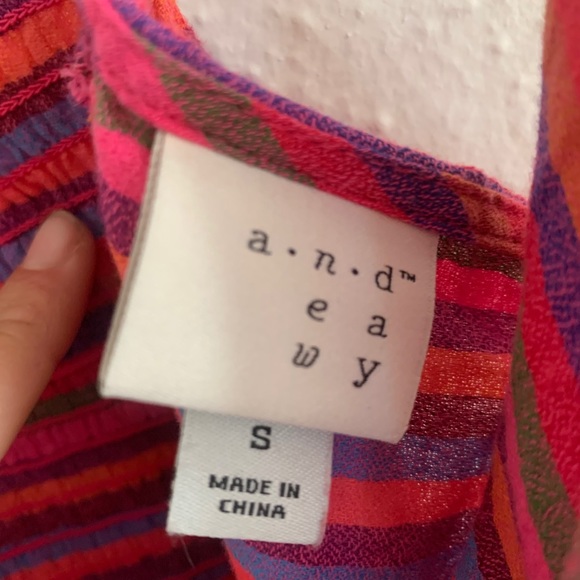 ✨3/$15 ✨A New Day Stiped Wrap Front Camisole - Picture 3 of 3